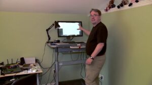 Linus Torvald's desk